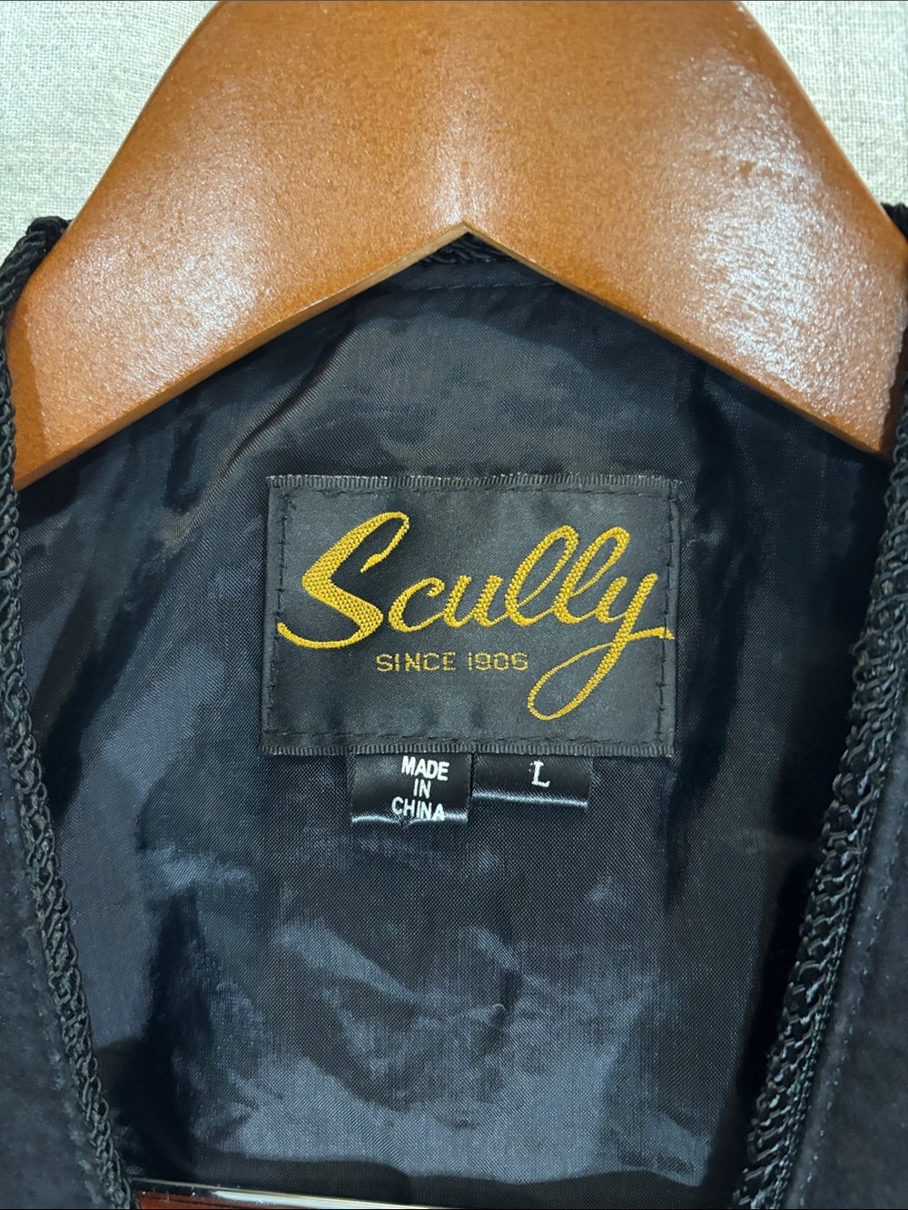 Scully Black Suede Button Front Vest Genuine Leather - Picture 2 of 8
